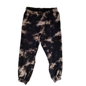 No Boundaries Tie Dye Sweatpants Joggers Black Tan Size Medium